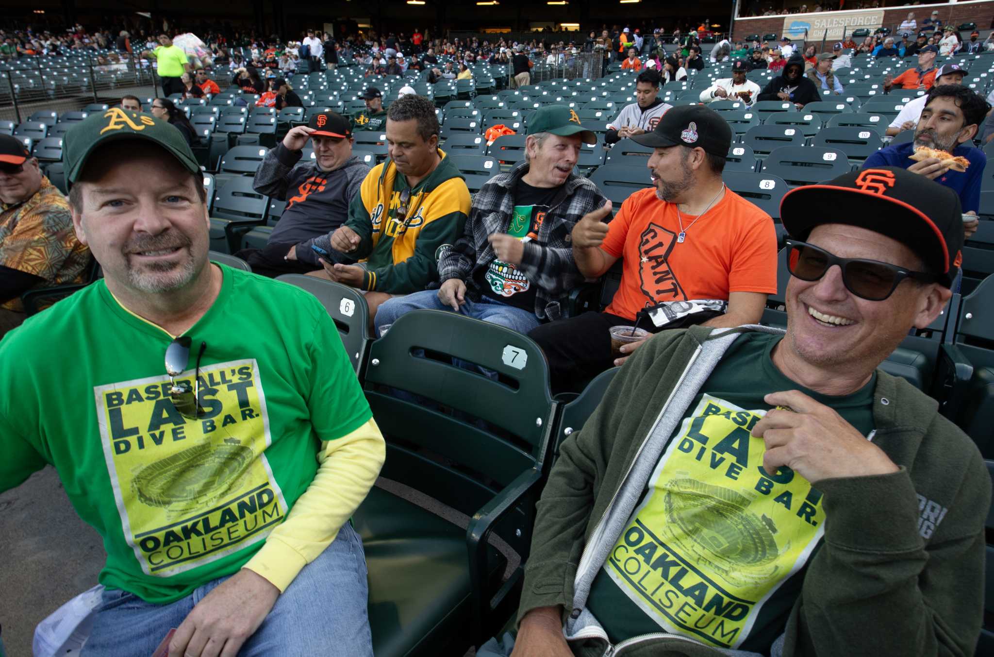 The best chance for A's fans to make a big point is with tiny crowds