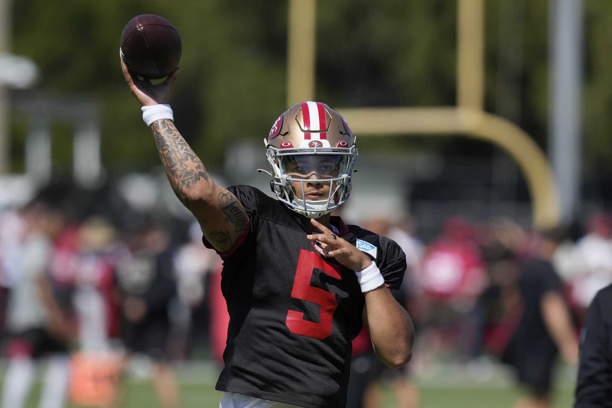 49ers' practice report: Trey Lance matches Sam Darnold's big day