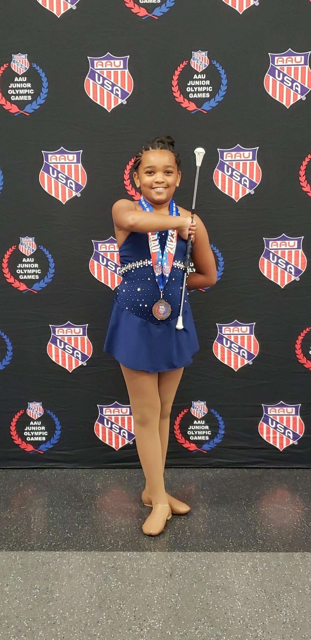 Victory Star Twirlers compete in AAU Junior Olympics