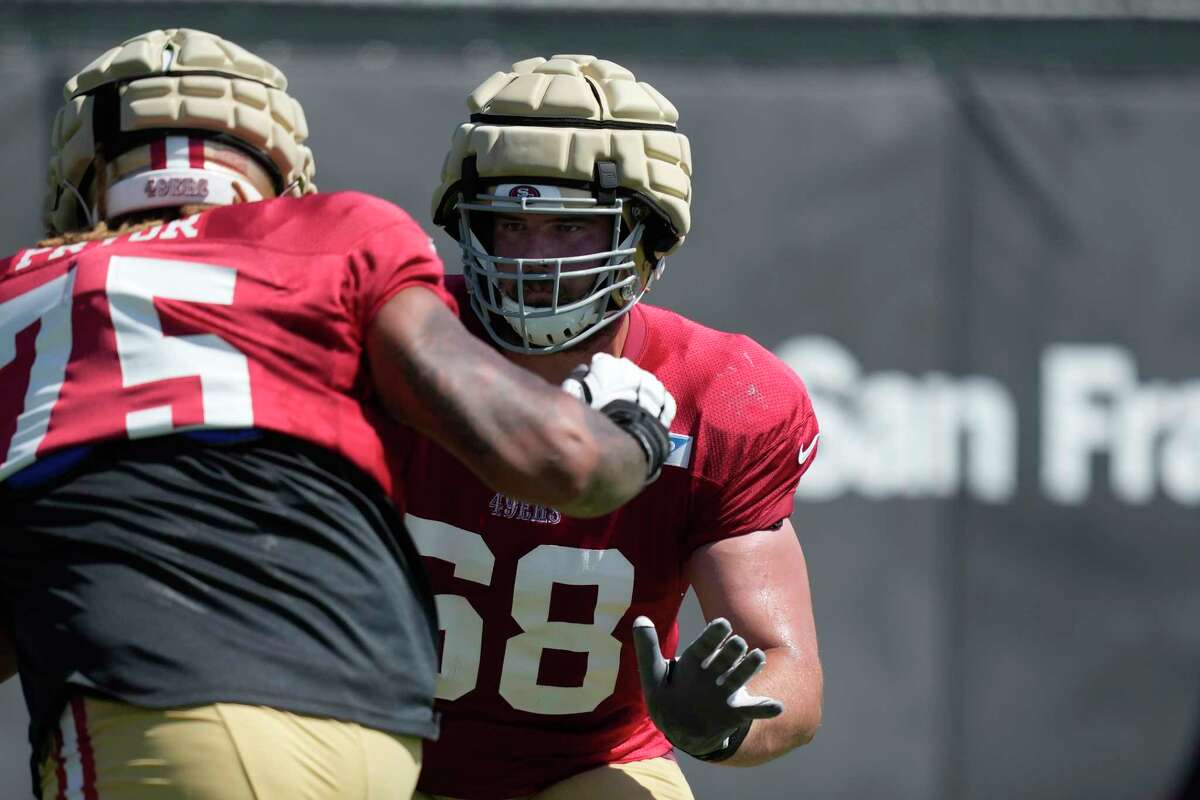 San Francisco 49ers' Deommodore Lenoir takes part in drills during