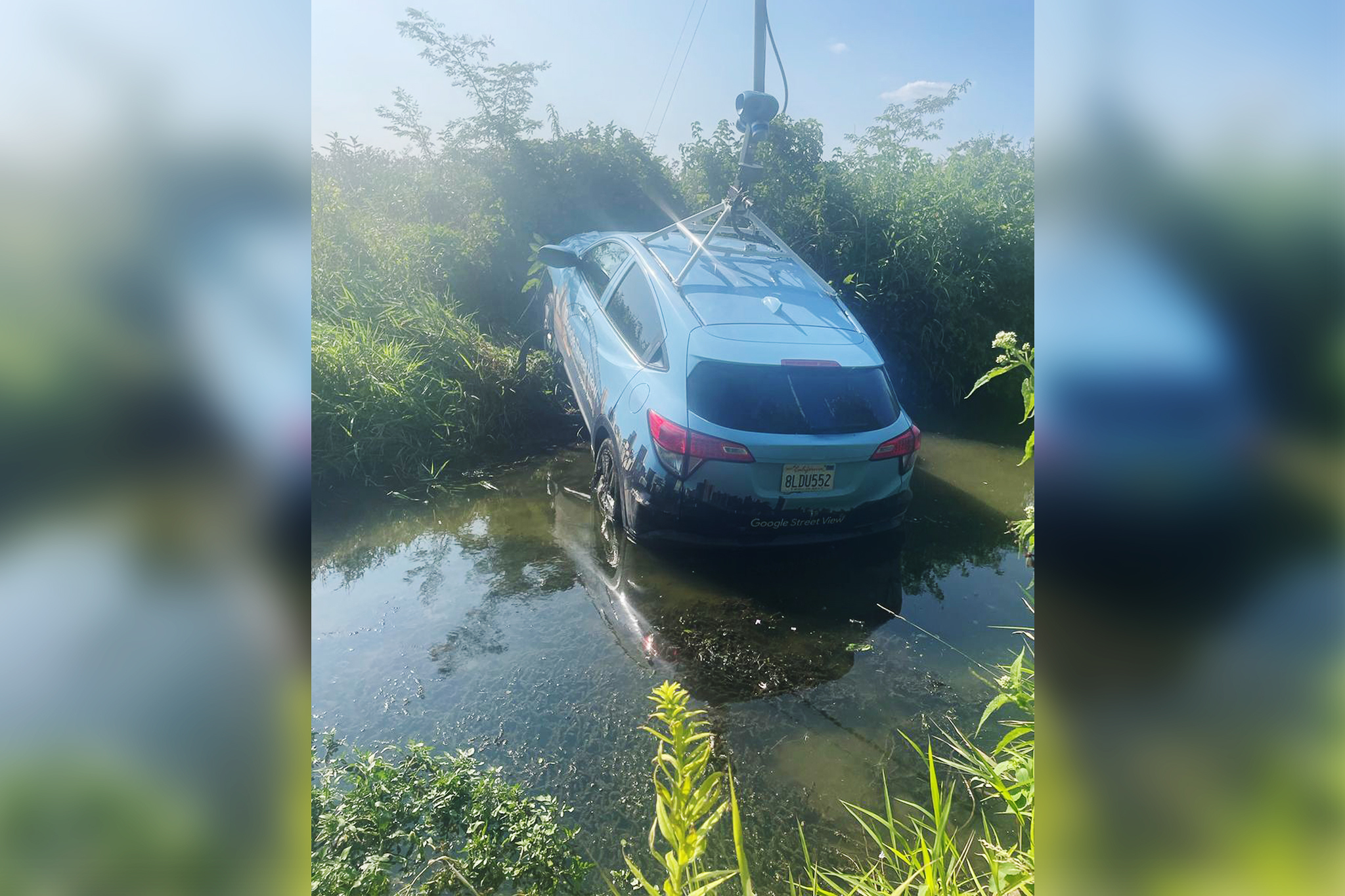 Police say Google Street View driver crashes following a high-speed chase at 100 mph