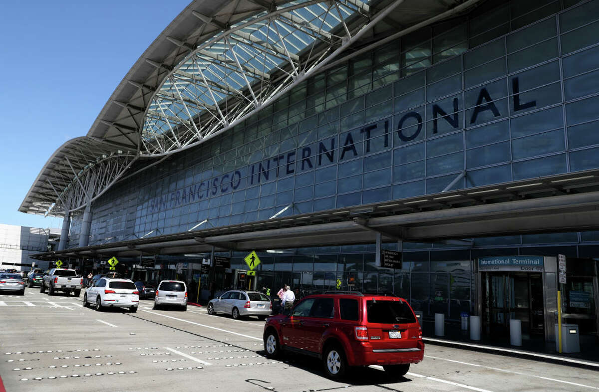 FILE: Outside the international terminal at SFO on Sept. 9, 2019, in San Francisco.