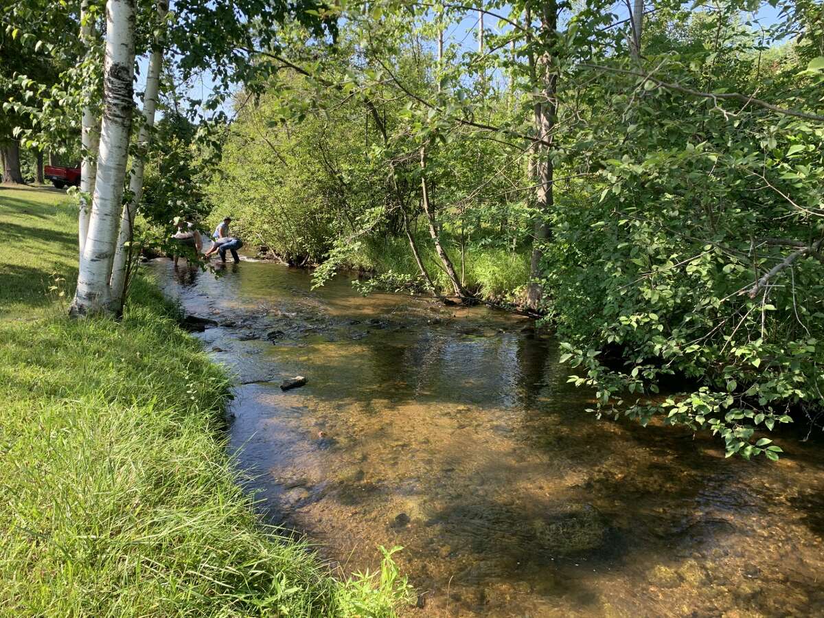 Crews remove 11 rock dams along Twin Creek in Evart