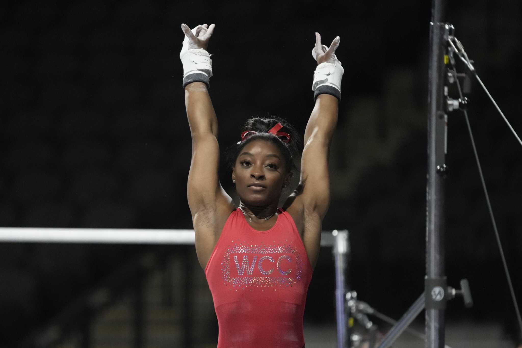 Simone Biles and Jonathan Owens Root for Houston Astros on Opening Day