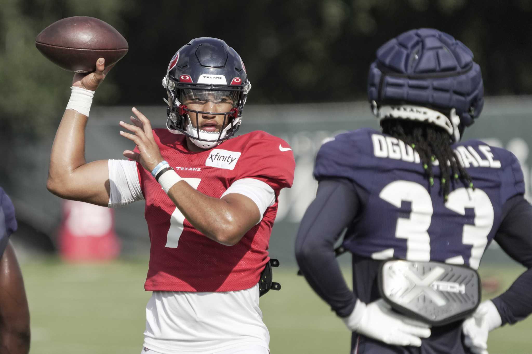 Texans Finish Ninth Training Camp Pratcice With Stroud In Lead for QB Job