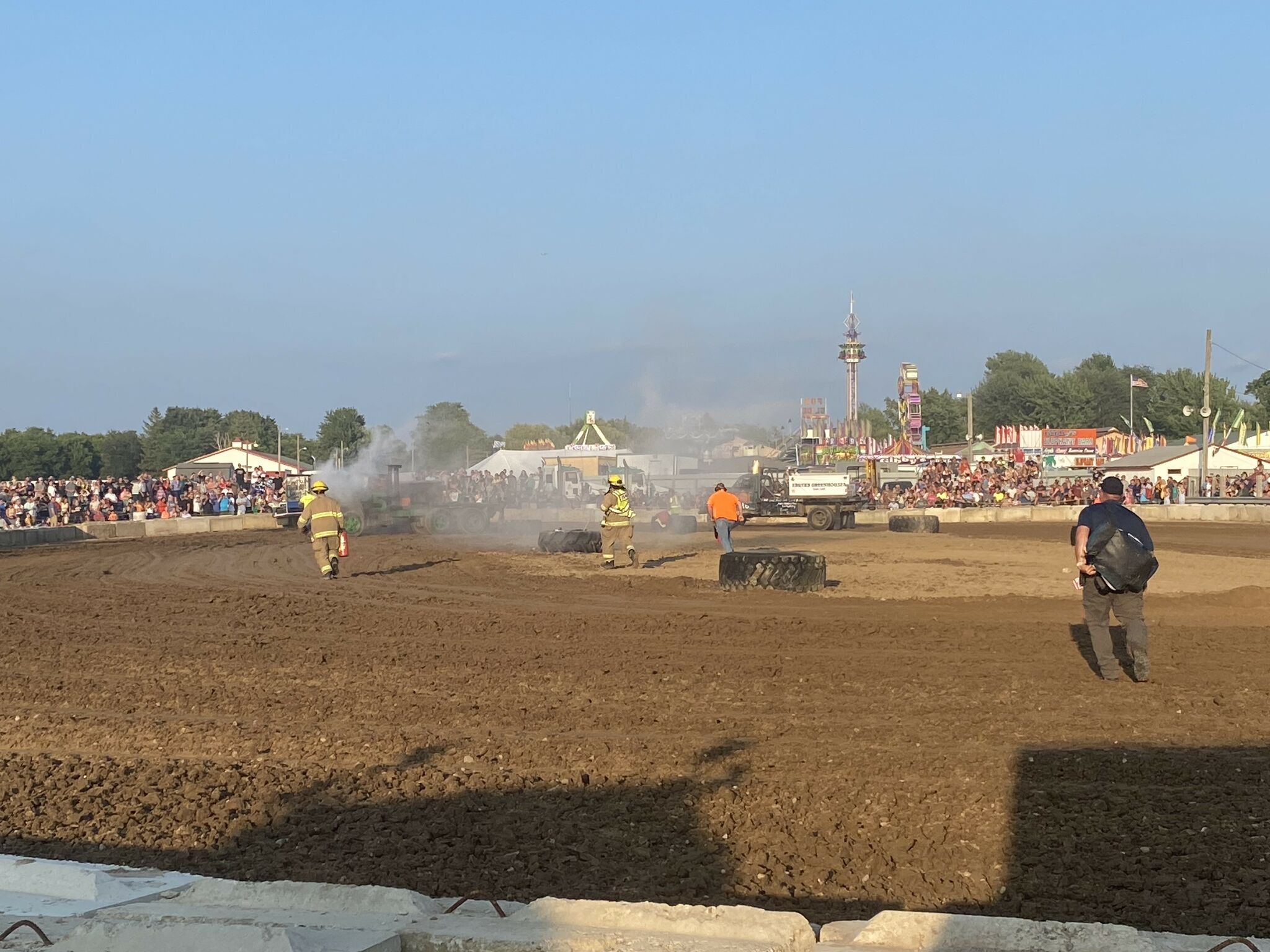 Redneck truckers race for the finish line at Huron County Fair