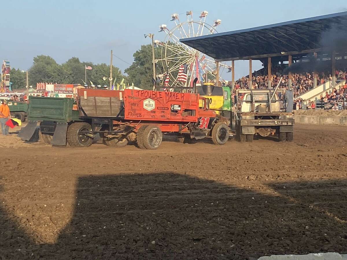 Redneck truckers race for the finish line at Huron County Fair