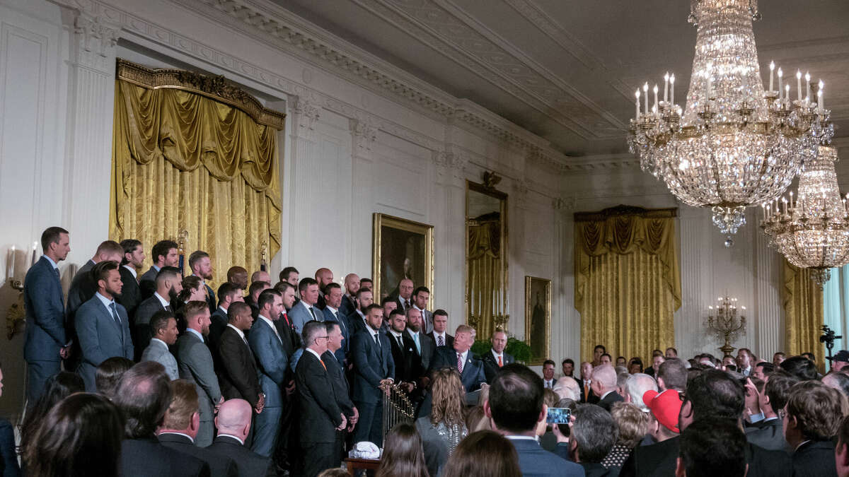 Astros celebreate World Series win at White House