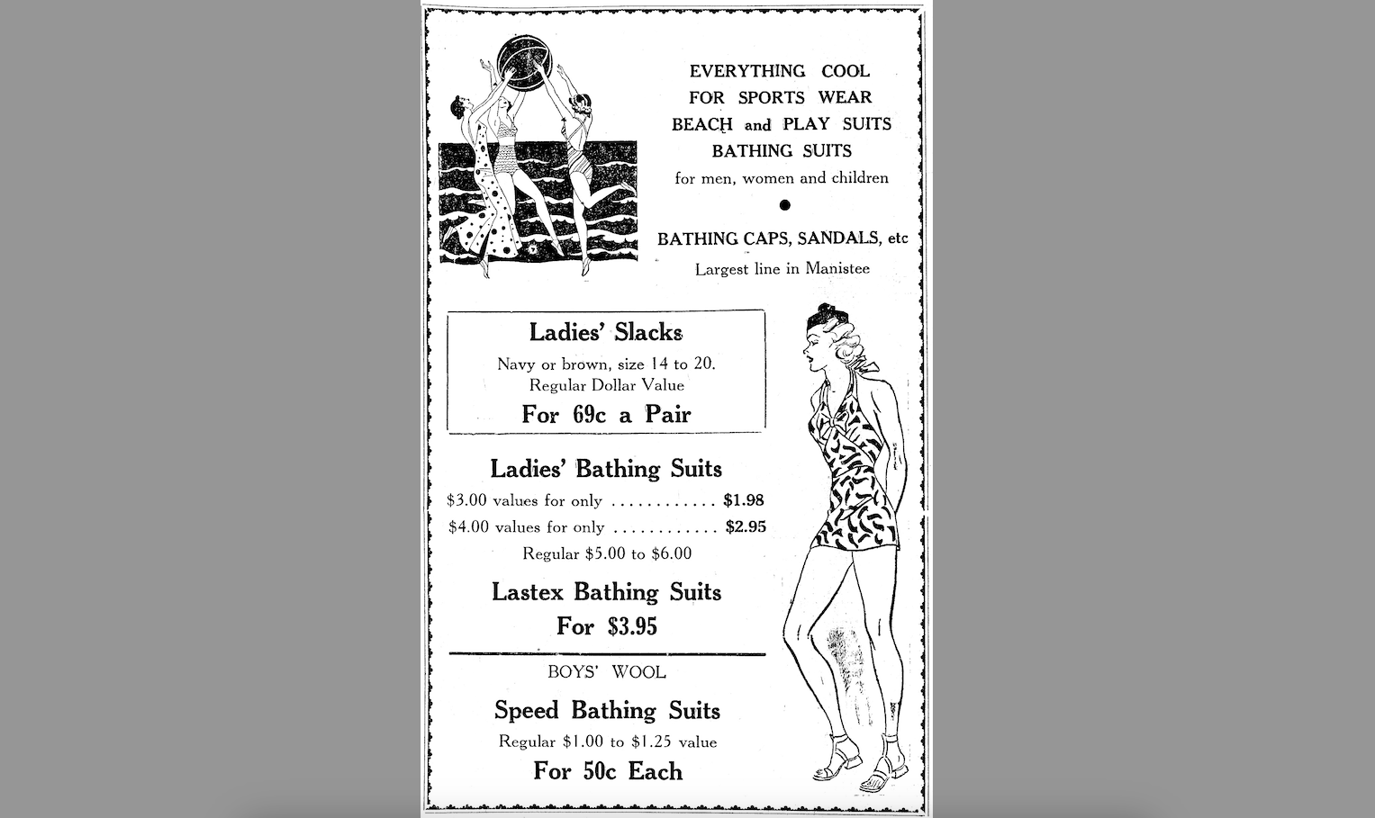 Manistee columnist takes issue with 1937 womens clothing choices
