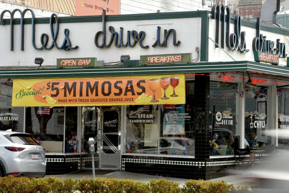 A view of Mel's Drive-in on Lombard Street, in San Francisco, on August 3, 2023.