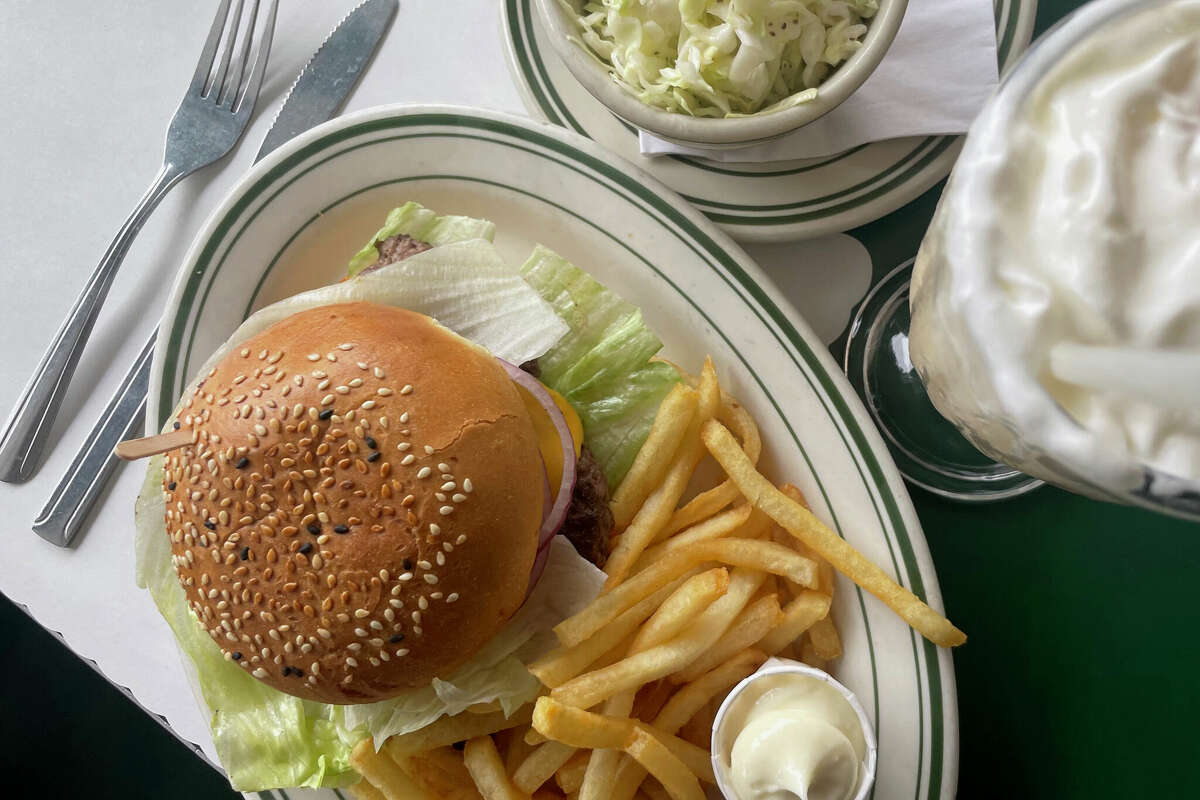 The “famous Melburger,” at Mels Drive-In on Lombard Street in San Francisco. 