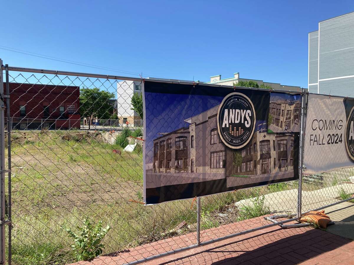 Dr. Andrew Riemer plans to build AndyS at this empty building site pictured in downtown Ludington. There, he is planning to create a new sports bar, restaurant and music venue. 
