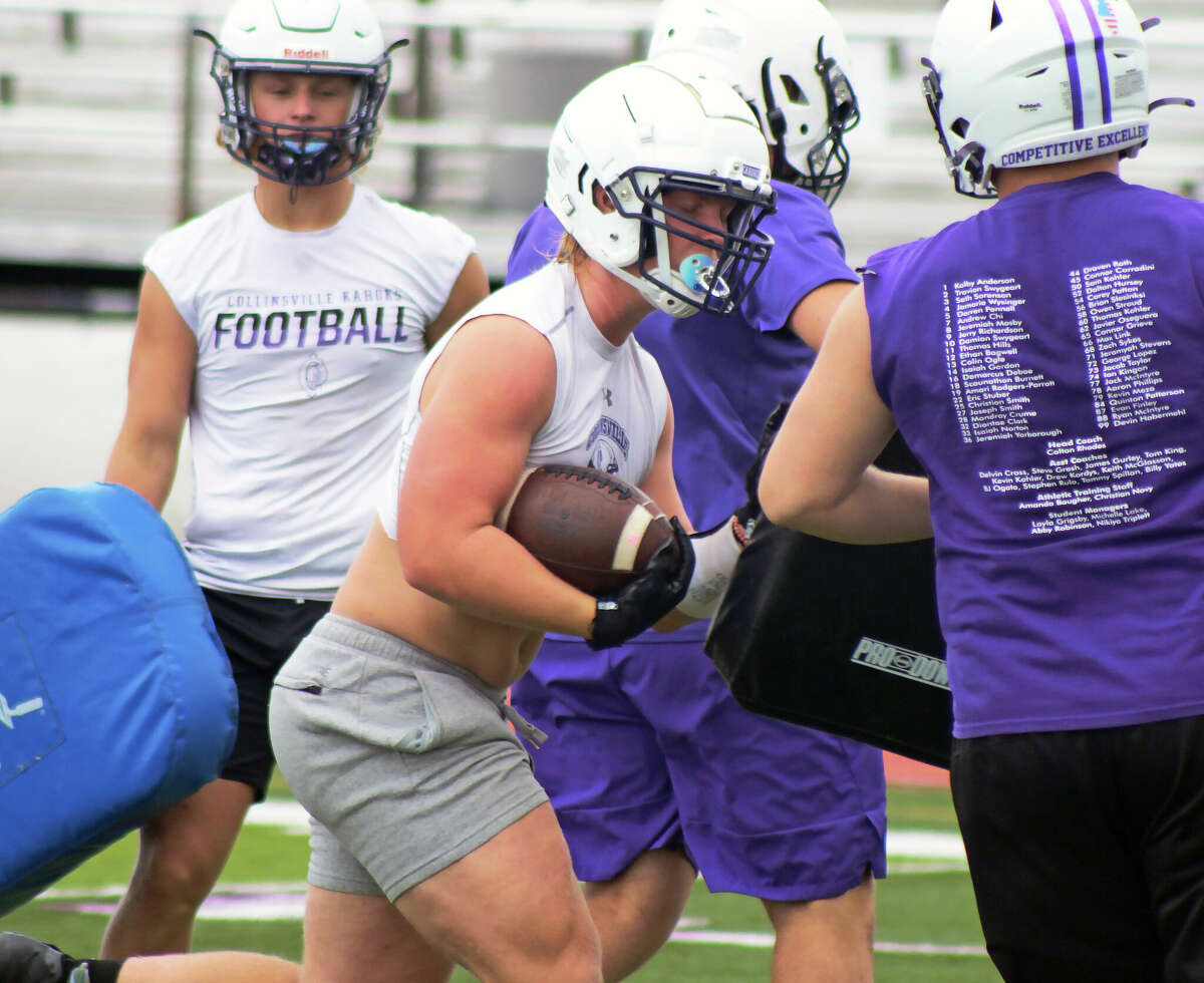 Energy, team chemistry high in Collinsville’s first football practice