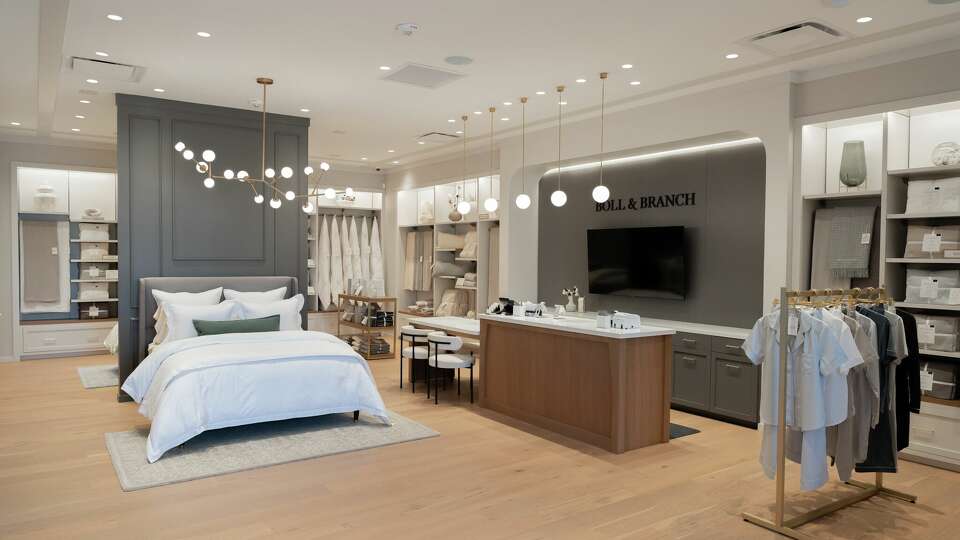 The new Boll & Branch store in Highland Village showcases bedding and other textiles for the home.