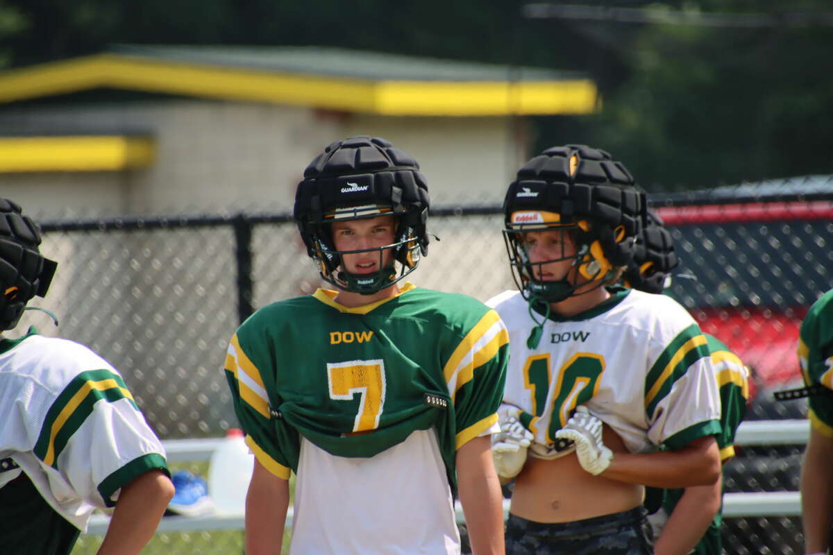 Images from Dow High's football practice on Wednesday, Aug. 9, 2023.