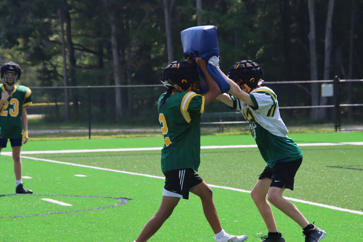 Images from Dow High's football practice on Wednesday, Aug. 9, 2023.
