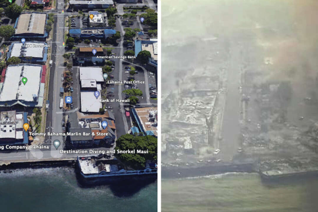 Maui fires Devastating beforeandafter images of Lahaina