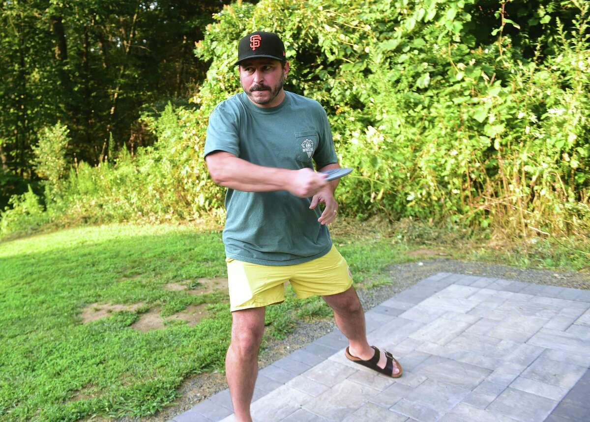 Disc golf is in the air at Clark Community Park in Old Saybrook