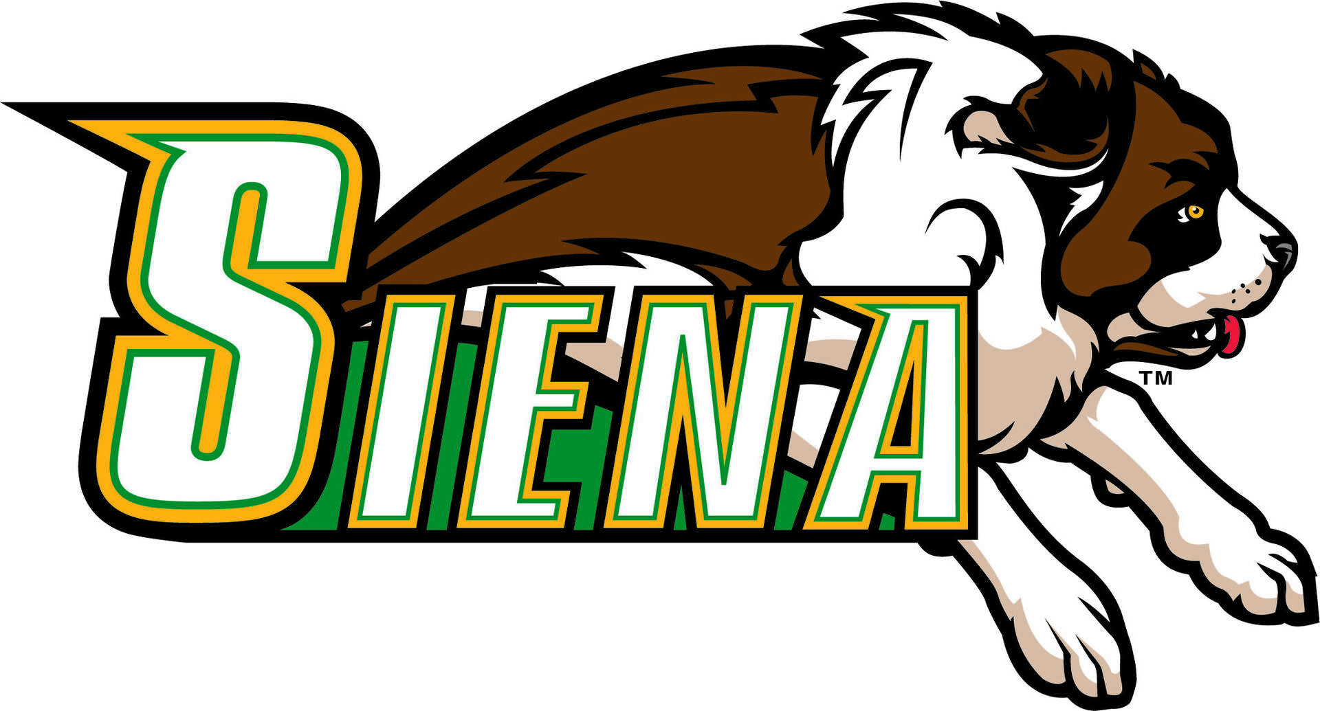 Siena College 'freshens up' Saint Bernard logo, image size:1920x1035