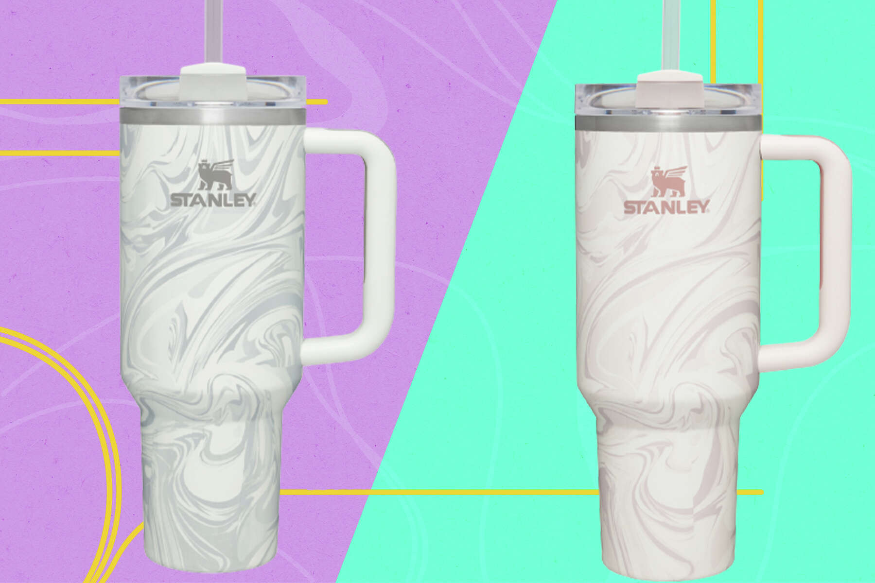 Adventure Quencher Travel Tumbler | 40 oz | Stanley Rose Glow