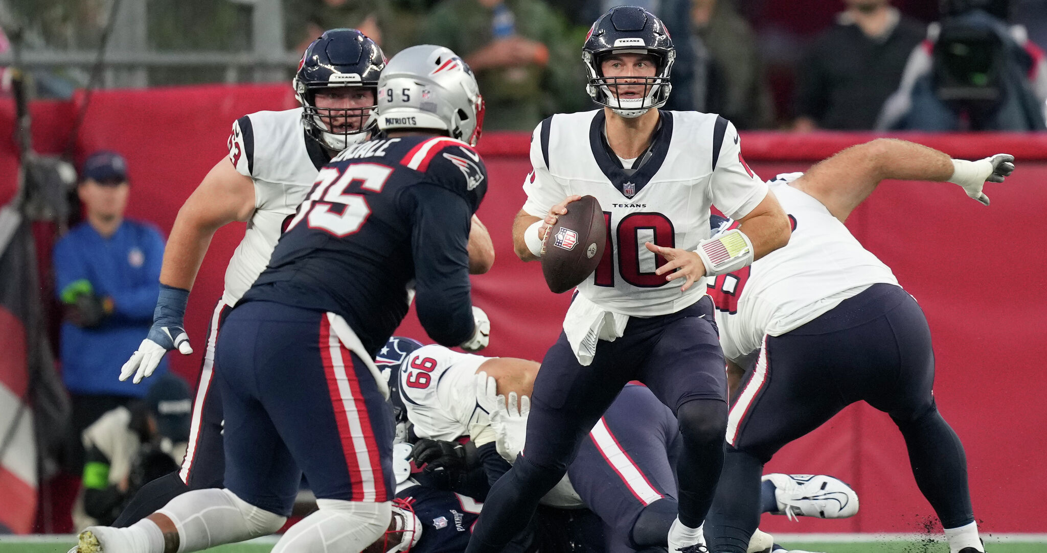 No. 2 pick C.J. Stroud struggles in his preseason debut as the Texans beat  the Patriots 20-9