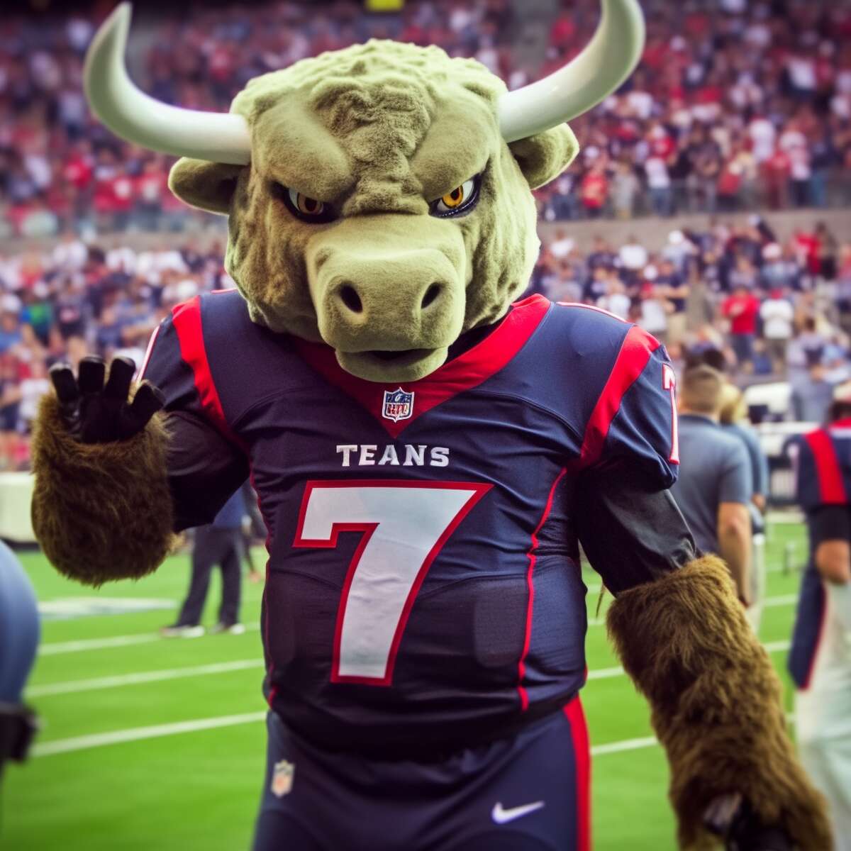 Here's one person's take on what every NFL mascot looks like AI-generated