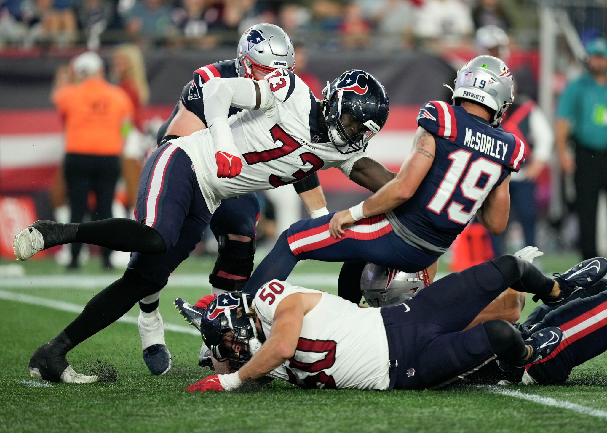 Texans defense swarms in 20-9 preseason victory at New England