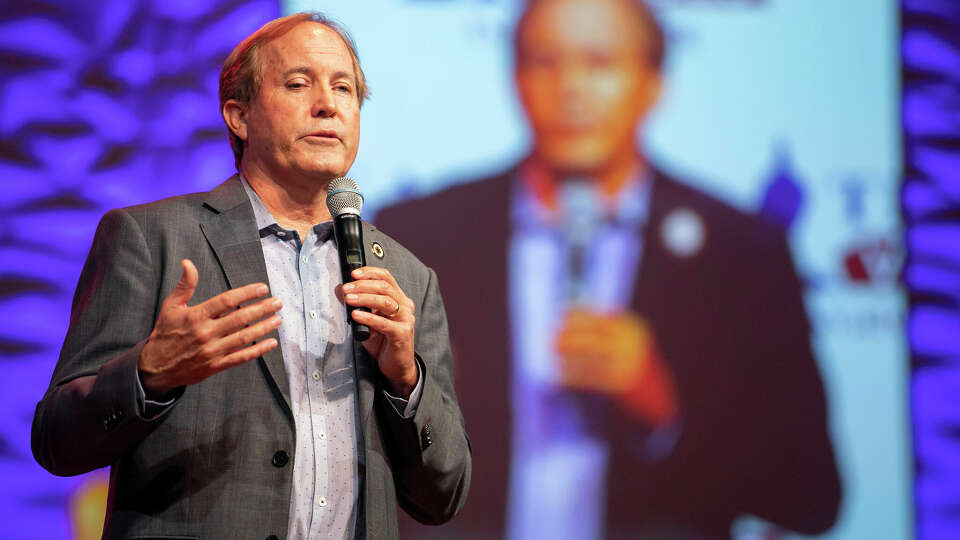 Texas Attorney General Ken Paxton speaks during the fifth Texas Values Faith Freedom Forum held at Great Hills Baptist Church in Austin in TX, on Sept. 23, 2022.