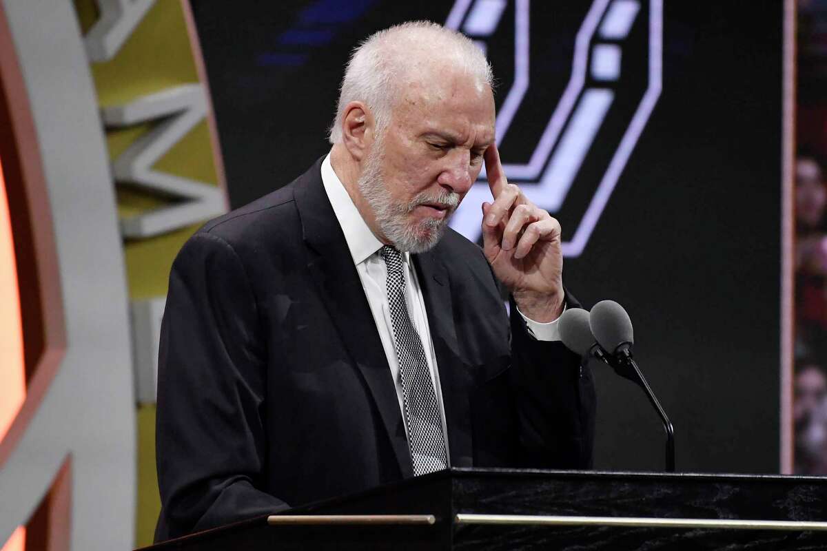 The Spurs celebrate as Gregg Popovich becomes NBA's winningest coach -  Pounding The Rock