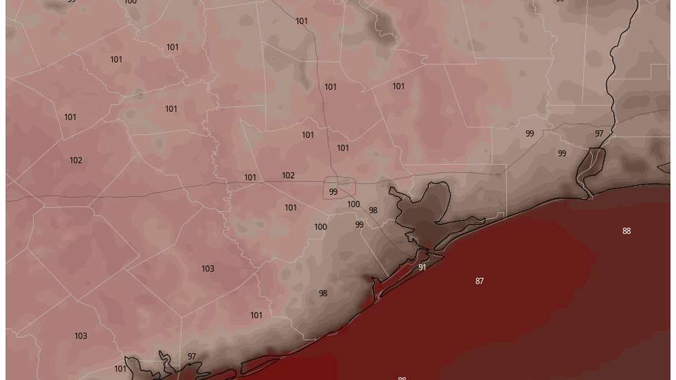 Wednesday may feature a few inland highs below 100 degrees. If this occurs at Bush Intercontinental, it would be the first time since August 1 that highs did not hit 100 degrees.