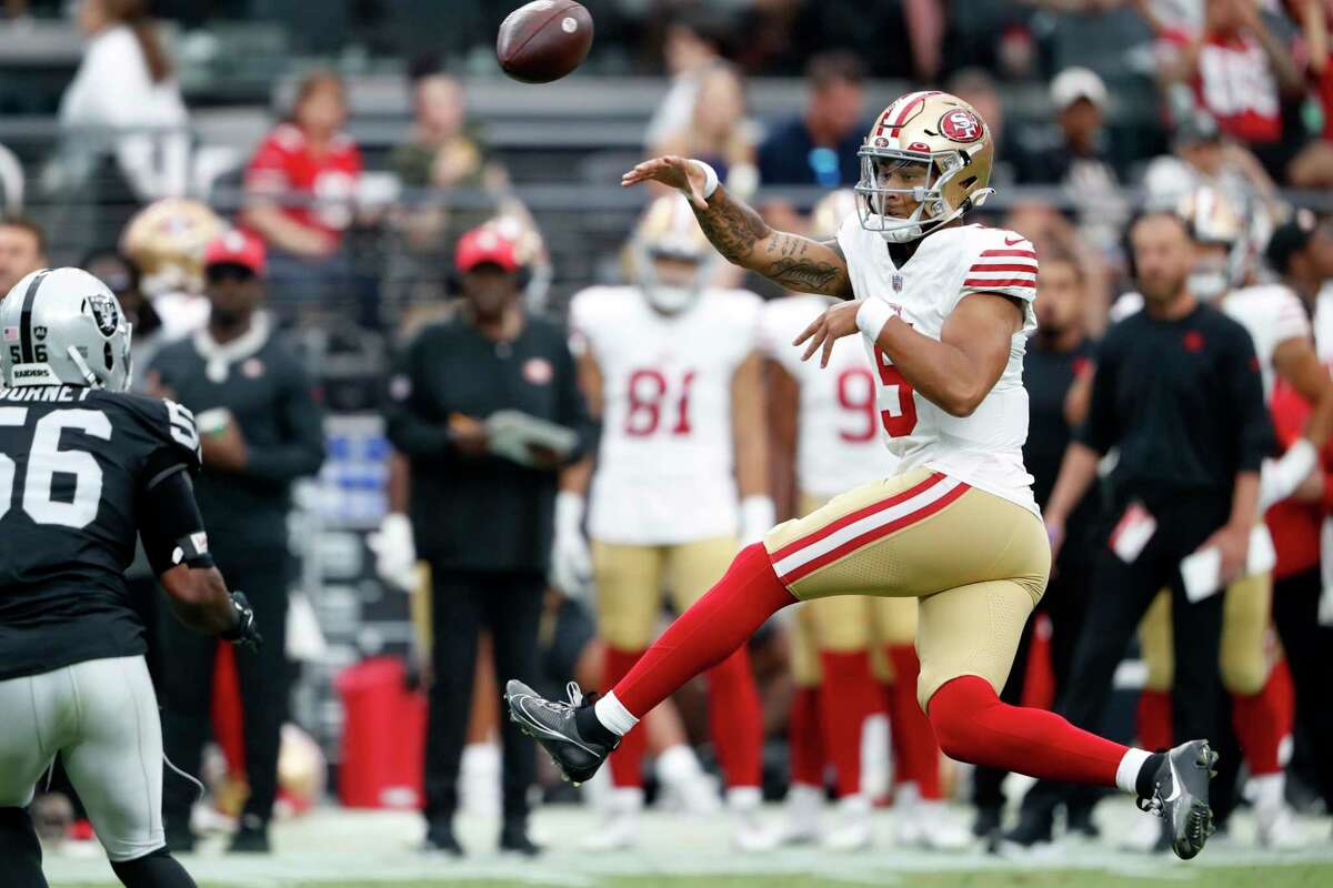 Trey Lance's stats don't show weak game in 49ers' 34-7 loss to Raiders