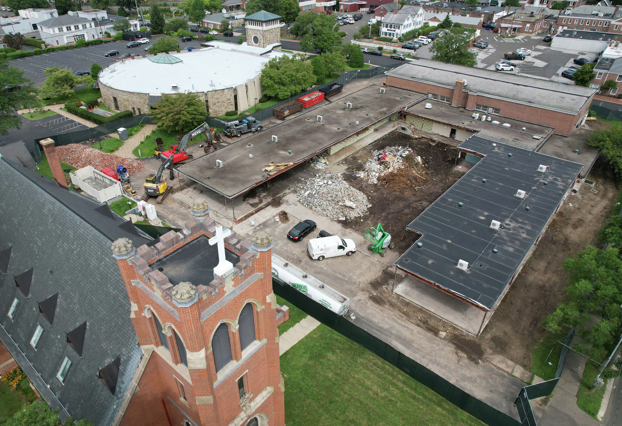 Construction continues on Saint Aloysius School's New Canaan campus
