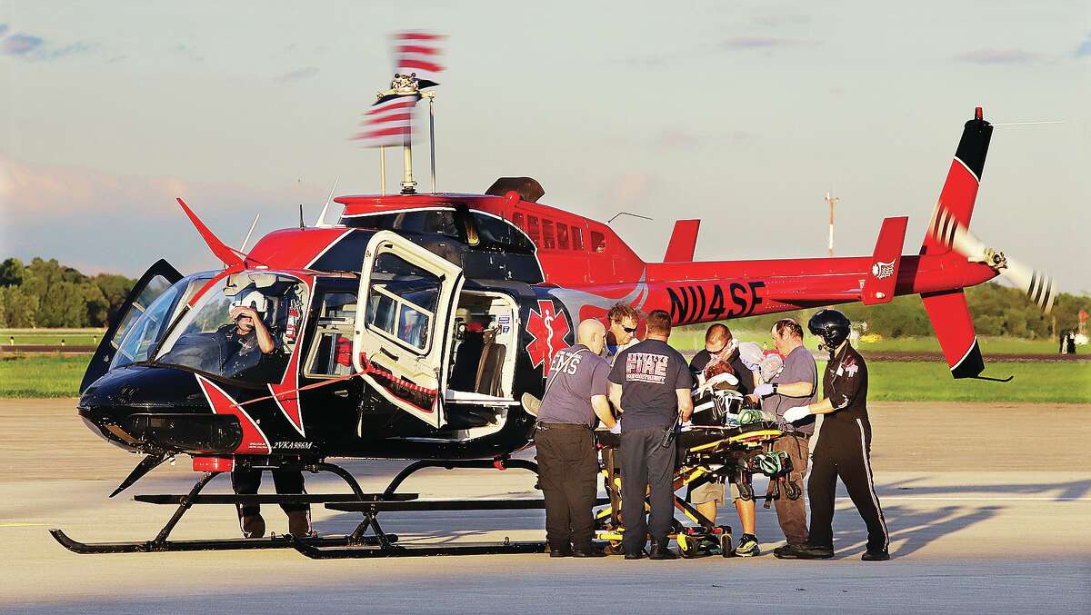 Man injured in scooter crash in Bethalto; medical helicopter responds