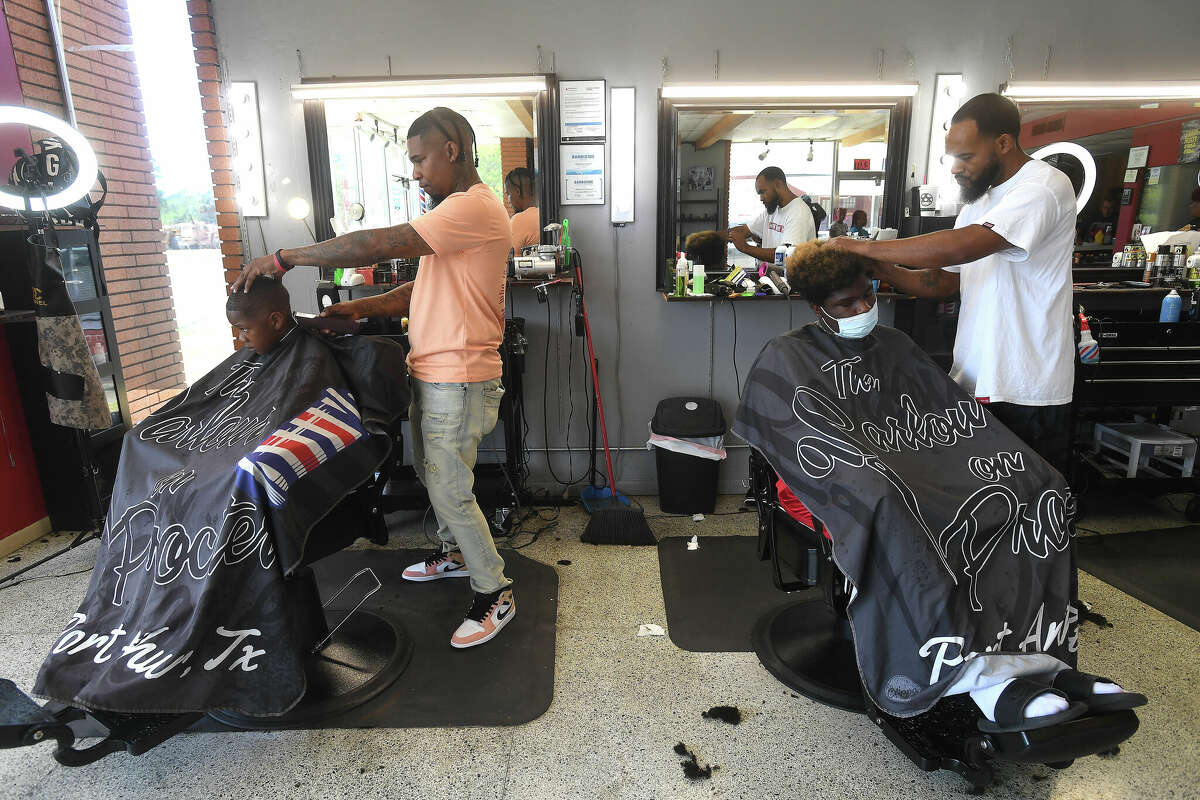 Port Arthur barber joins nonprofit for annual school haircuts event