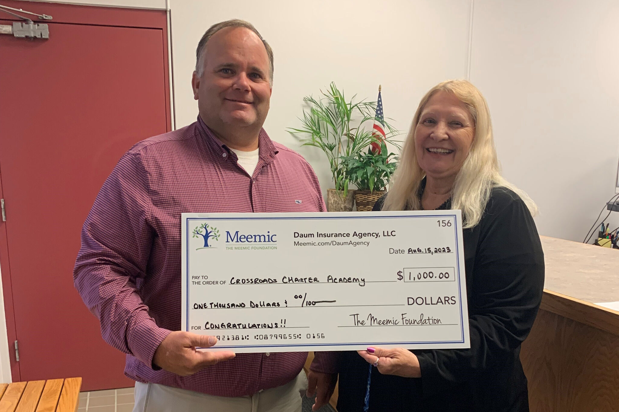 Crossroad Charter Academy Big Rapid awarded Meemic Foundation grant