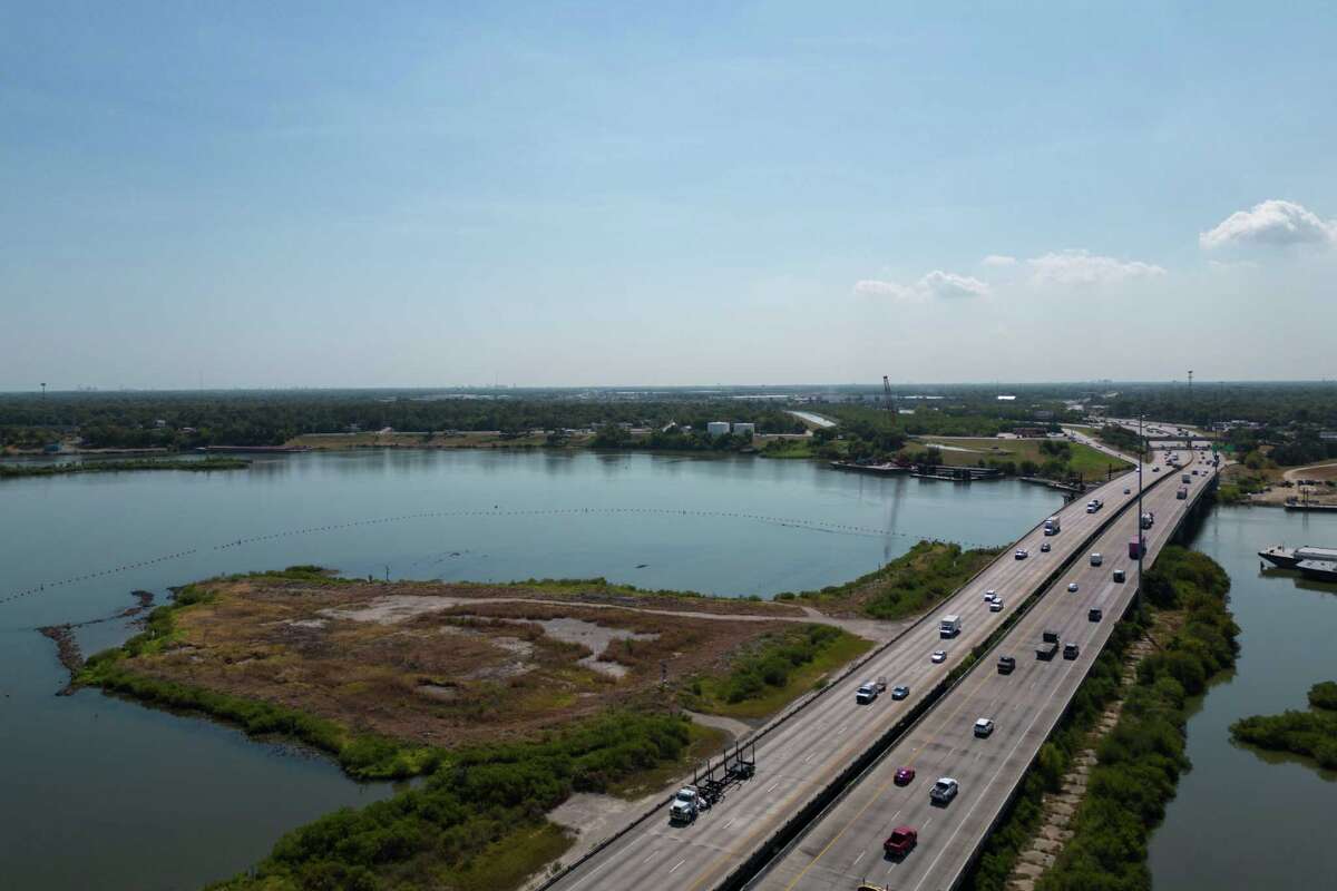 The northern part of the San Jacinto Waste Pits Superfund site, photographed Tuesday, Aug. 1, 2023, in Channelview.