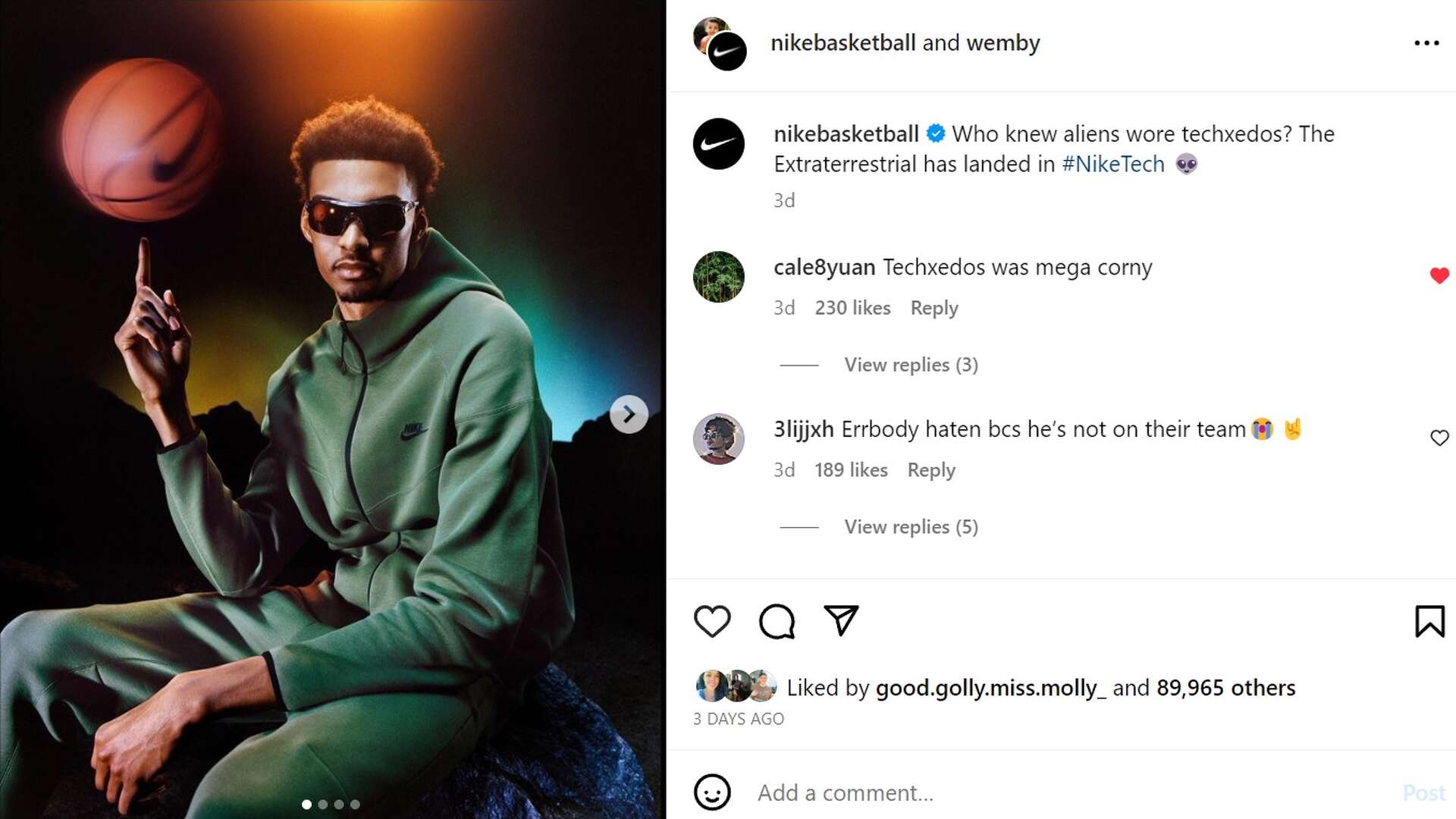 Victor Wembanyama dubbed 'The Extraterrestrial' by Nike