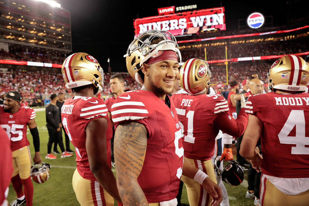 Brock Purdy starts and Trey Lance finishes; 49ers beat Broncos 21-20