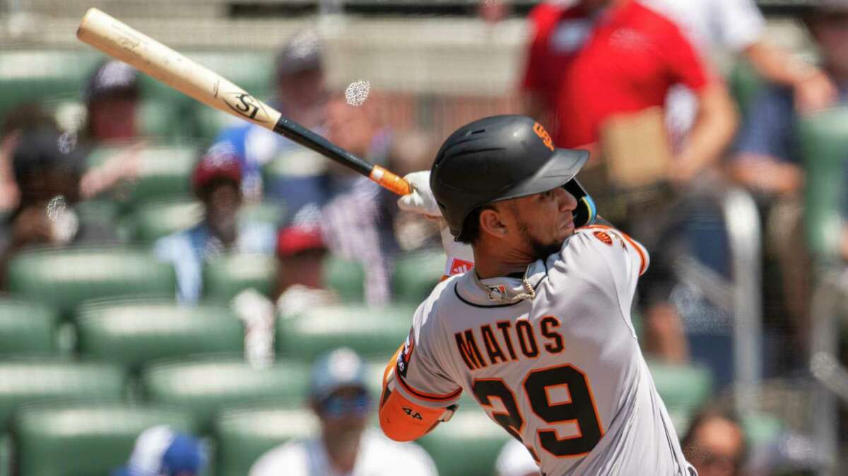 San Francisco Giants center fielder Luis Matos at bat during the MLB  News Photo - Getty Images