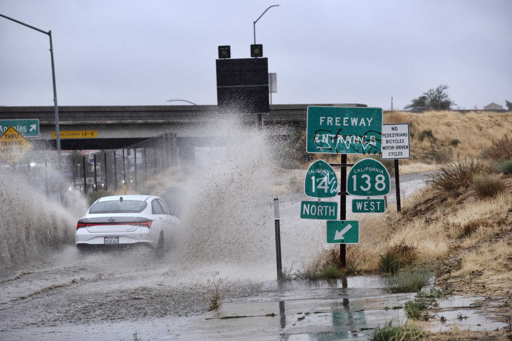 Astonishing early rainfall totals as tropical storm batters California