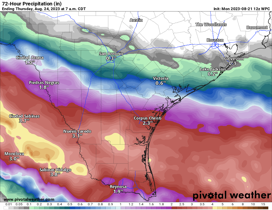 Tropical low will end San Antonio's streak of 100degree days