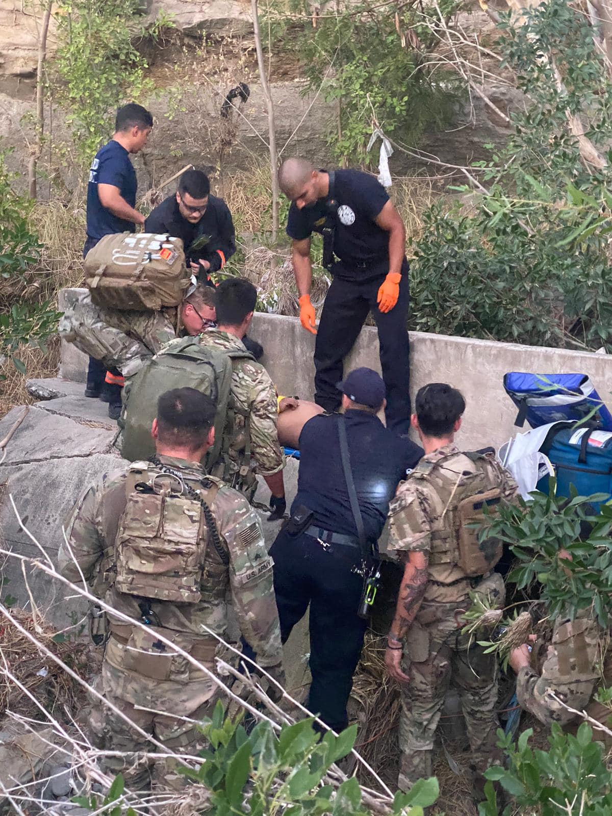 National Guard, USBP agents rescue man in the Zacate Creek area