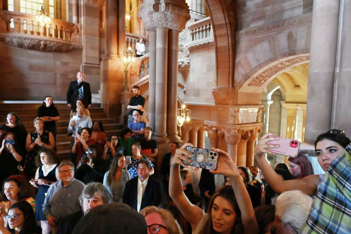 Justice Ginsburg Portrait Unveiled In New York Capitol