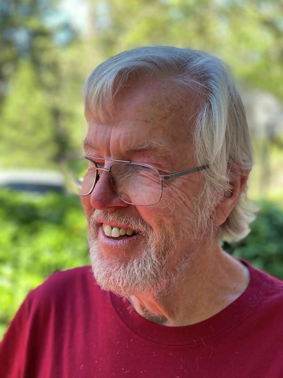 Jay Thelin at home in Nevada City in 2020.