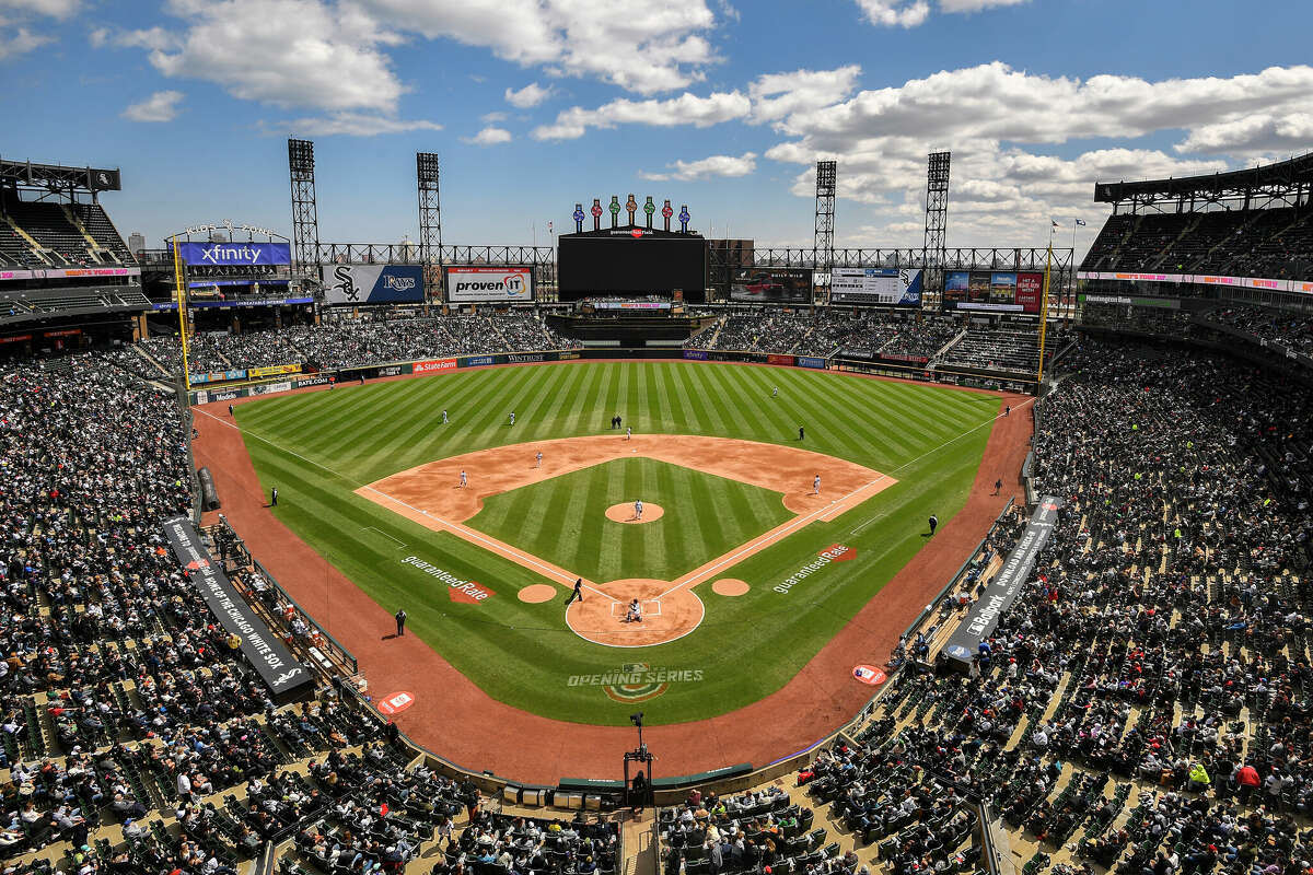 Chicago White Sox play at the new Comiskey Park