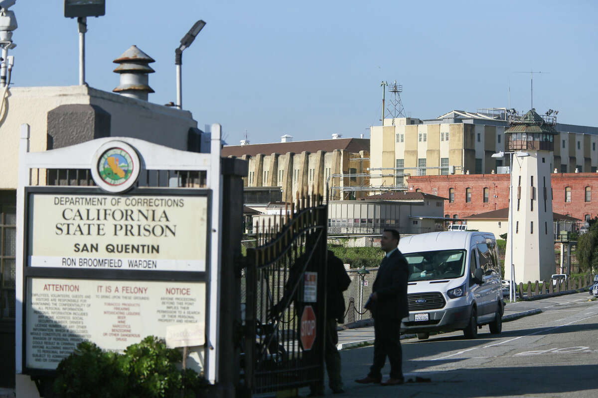 The grounds of San Quentin State Prison in San Quentin, Calif., on Friday, March 17, 2023.