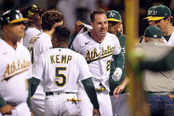 Shea Langeliers goes deep for second straight day; Oakland A's beat Royals  in Zack Greinke's return