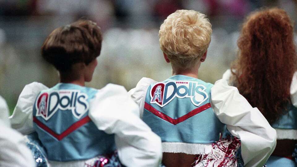 After an absence of seven years, the Derrick Dolls made their return for the preseason opener between the Oilers and the New Orleans Saints in the Alamodome in San Antonio, Aug. 7, 1993.