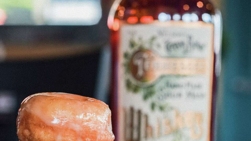 At Donut Distillery, signature items come with their own shot, like the whiskey glaze, a classic glazed donut atop a shot Tennessee whiskey. 