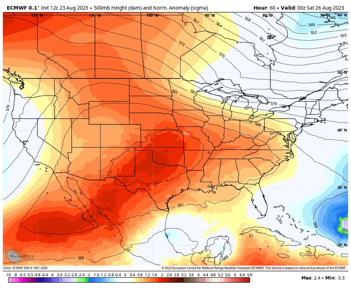 Houston heat dome moves west, 100-degree days all weekend